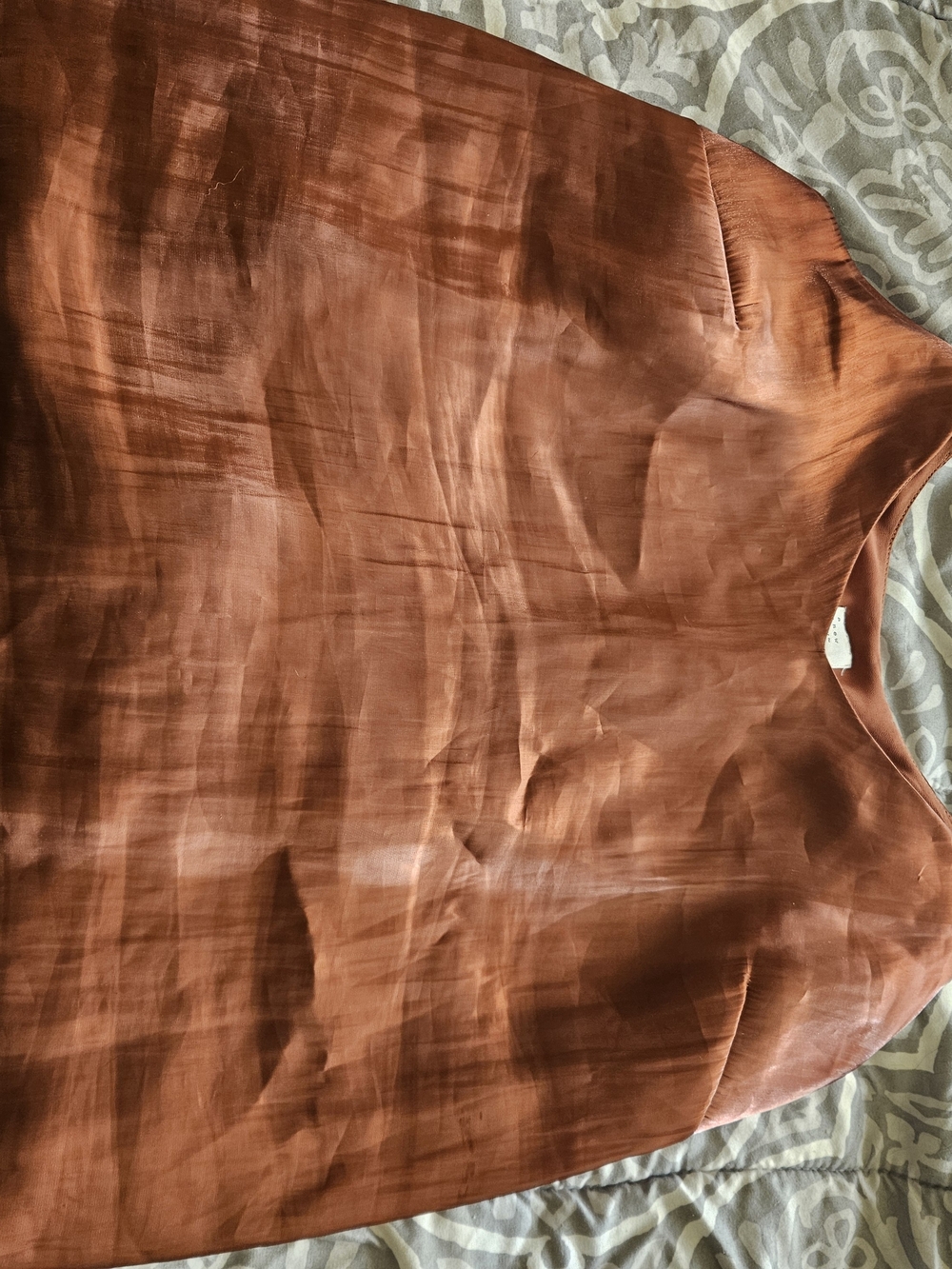 a new day Satin Rust Tank Top